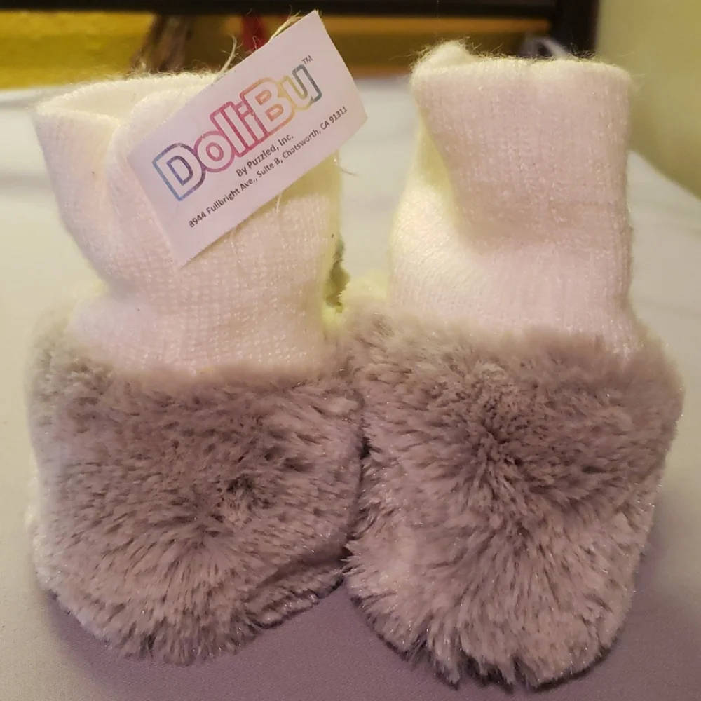 Dollibu Slipper Socks Super Soft Non Skid Bottoms